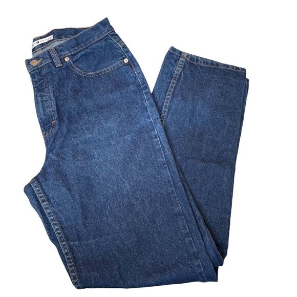 Tommy Hilfiger Vintage Women's Straight Blue Dark Denim Jean size 12 - Picture 4 of 12